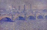 Waterloo Bridge Sunlight Effect 4 by Claude Monet